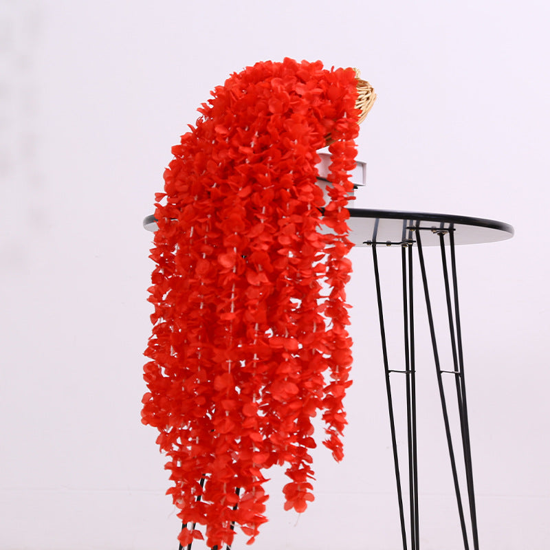 35 Inch Artificial Orchid Hanging Garland Vine - 35" Bulk Rattan Flower Decor