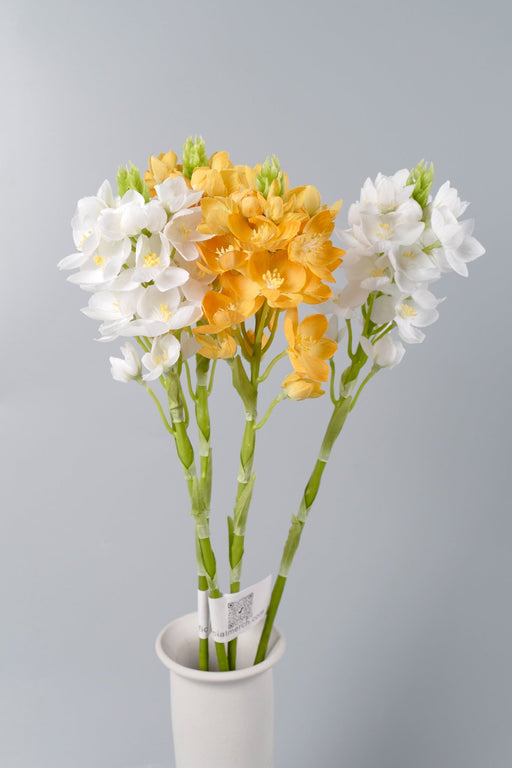 Artificial Dendrobium Galaxy Orchid Spray Stems 21 Inch 10 Pcs Silk Flowers Bulk Wholesale