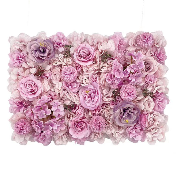 Peony Hydrangea Artificial Flower Wall Panel Mat Backdrop Bulk Wholesale