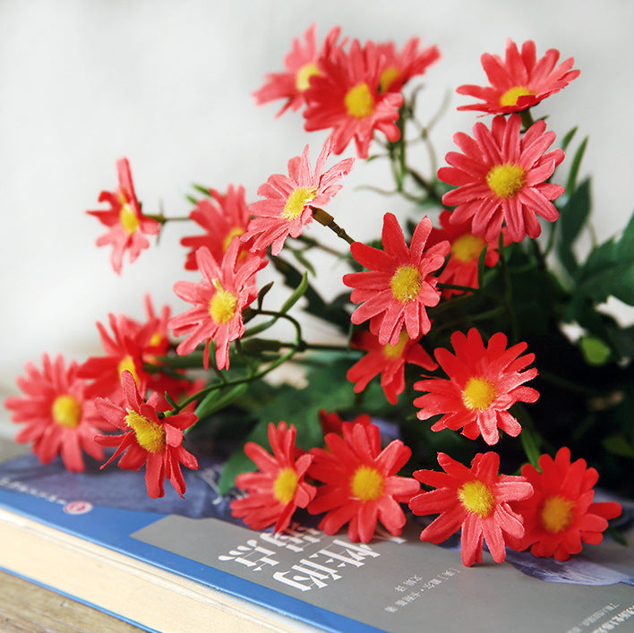 Artificial Wildflower Daisy Bush Bouquet 10 Pcs Spring Silk Flowers Bulk Arrangement
