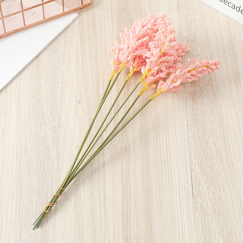 Artificial Foam Vanilla Spike Bush 12 Inch 1 Pc Artificial Flower Stem