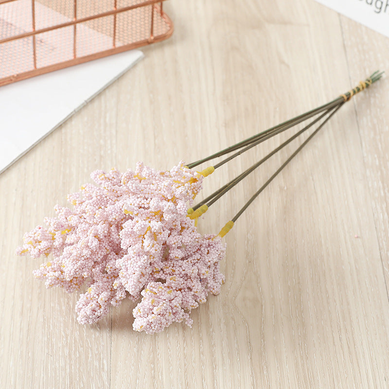 Artificial Foam Vanilla Spike Bush 12 Inch 1 Pc Artificial Flower Stem