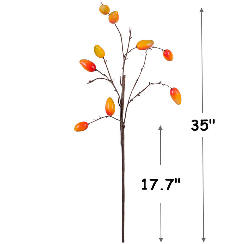 35 Inch Artificial Mango Stems Spray Branches Bulk Quantity