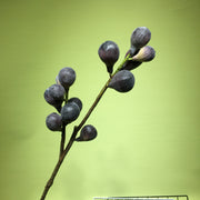 24 Inch Artificial Fig Fruit Branches Stems Bulk 10 Pcs Silk Green