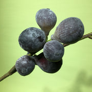24 Inch Artificial Fig Fruit Branches Stems Bulk 10 Pcs Silk Green
