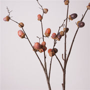 29 Inch Artificial Acorn Fruit Branches Stems - 6 Pcs Realistic Fall Winter Centerpiece Decor