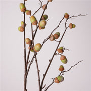 29 Inch Artificial Acorn Fruit Branches Stems - 6 Pcs Realistic Fall Winter Centerpiece Decor
