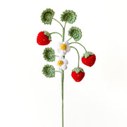 Artificial Fruit Stems Bulk Set, Handmade Knitting Crochet Craft Supplies, Wholesale Quantity