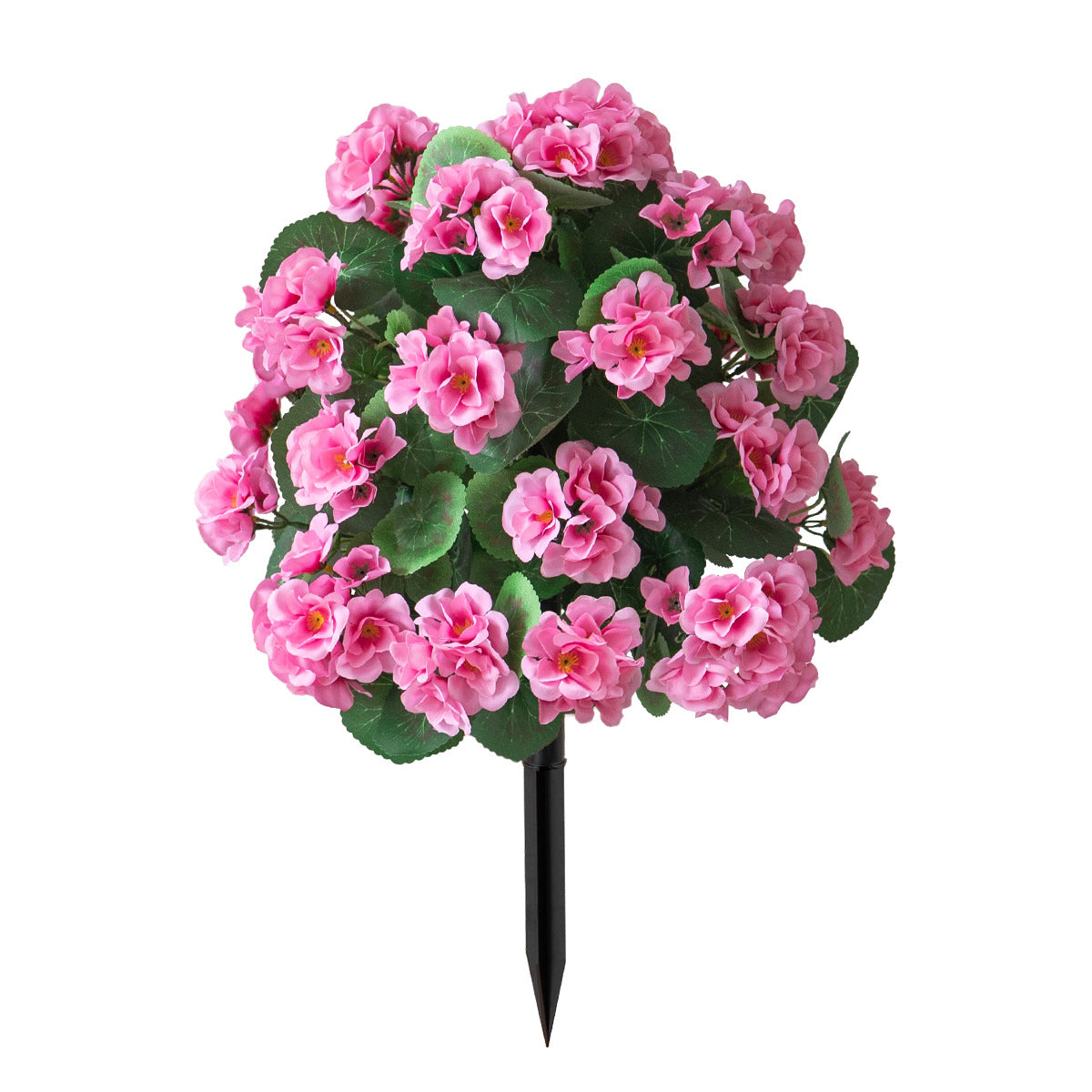 Artificial Geranium Flowers UV & Water Resistant with Spike  for Indoor Outdoor Wedding Front Door Porch Garden Backyard Garden