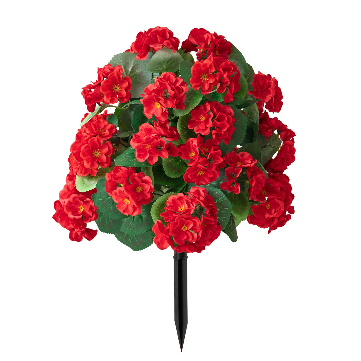 Artificial Geranium Flowers UV & Water Resistant with Spike  for Indoor Outdoor Wedding Front Door Porch Garden Backyard Garden