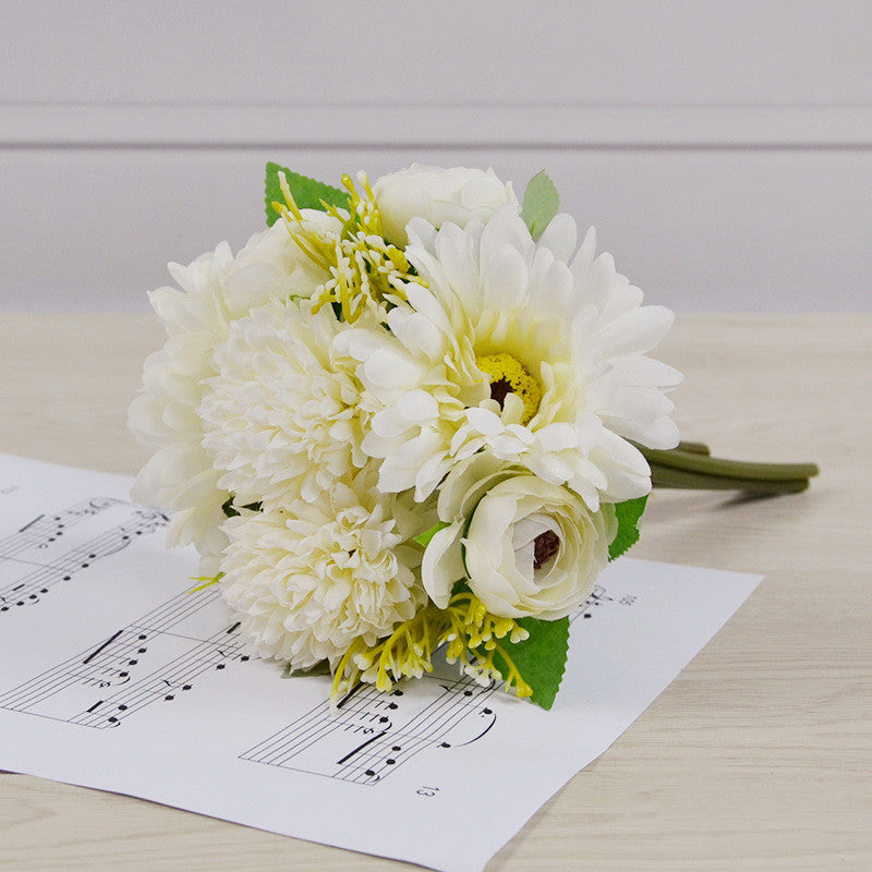 Artificial Flowers Mum Bouquet 7 Styles Mixed Colors Silk 7 Stems