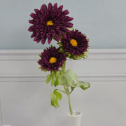 26 Inch Artificial Daisy Gerbera Spray 10 Pcs Faux Silk Flowers Bulk