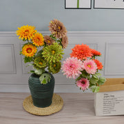 26 Inch Artificial Daisy Gerbera Spray 10 Pcs Faux Silk Flowers Bulk