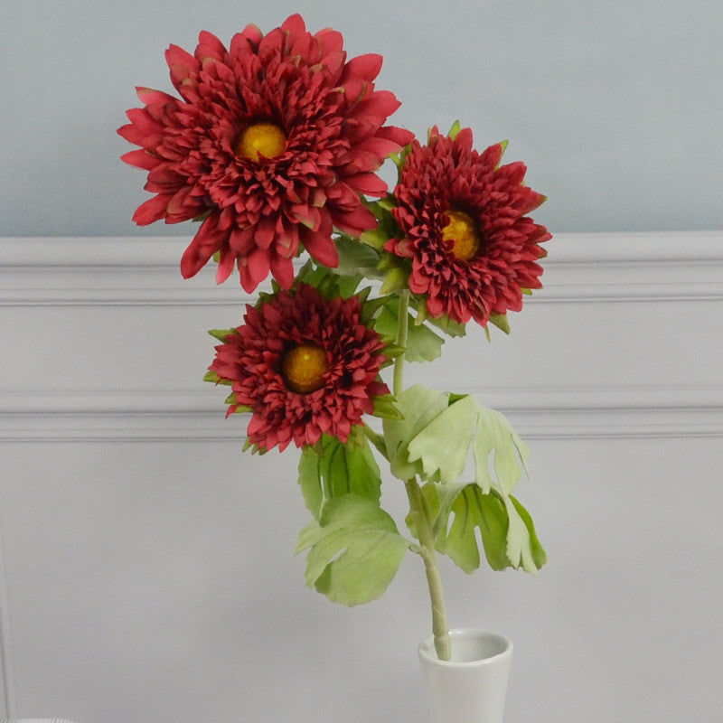 26 Inch Artificial Daisy Gerbera Spray 10 Pcs Faux Silk Flowers Bulk