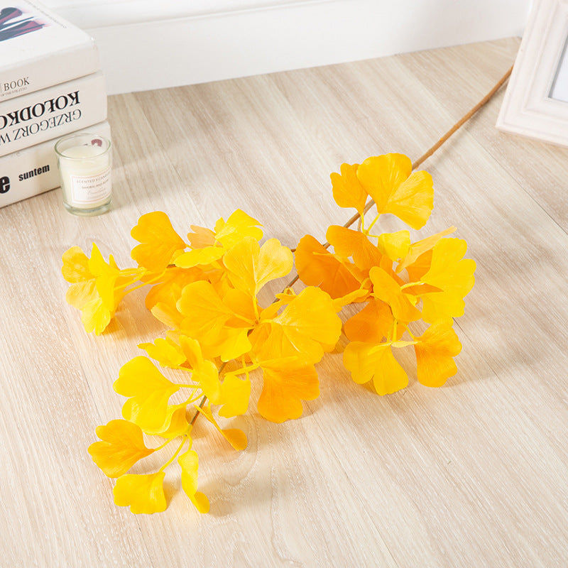 35 Inch Real Touch Ginkgo Biloba Branch Artificial Plant Bulk Wholesale