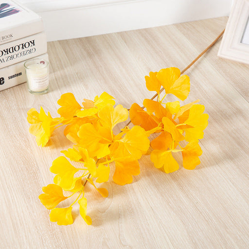 35 Inch Real Touch Ginkgo Biloba Branch Artificial Plant Bulk Wholesale