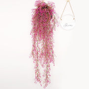 Artificial Golden Ball Willow Hanging Faux Flower Vine, 6 Ft, Bulk Quantity, Silk