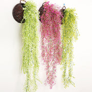 Artificial Golden Ball Willow Hanging Faux Flower Vine, 6 Ft, Bulk Quantity, Silk