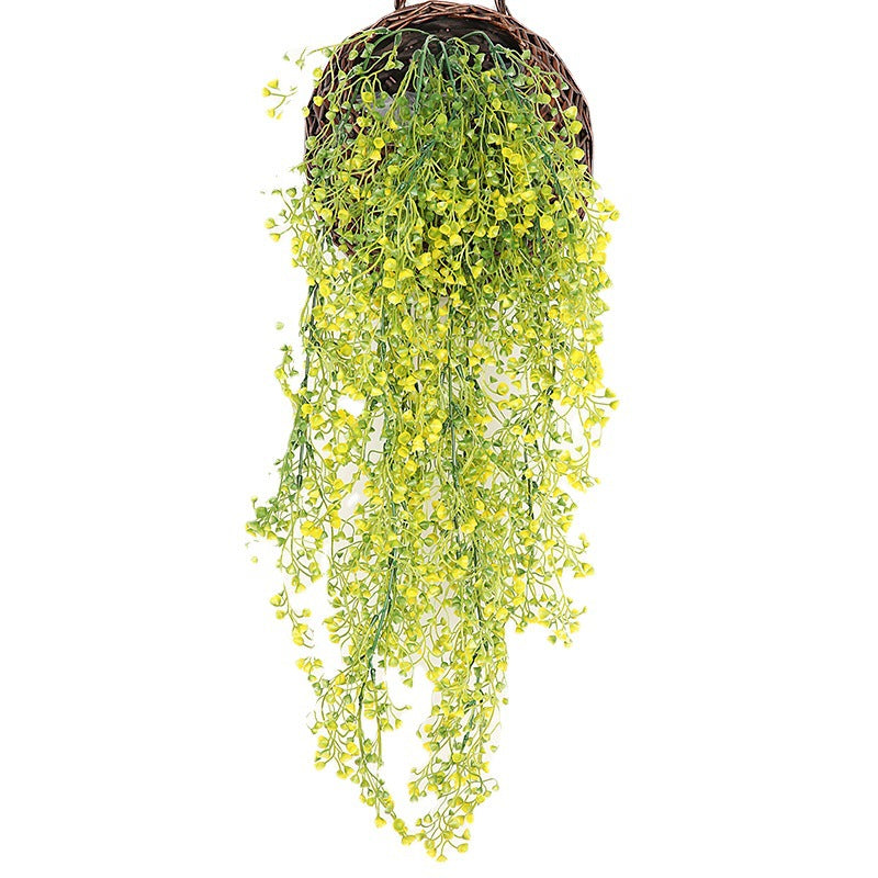 Artificial Golden Ball Willow Hanging Faux Flower Vine, 6 Ft, Bulk Quantity, Silk