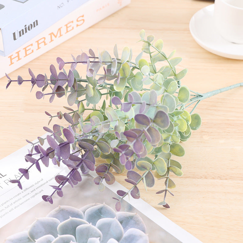15 Inch Artificial Eucalyptus Bushes Bulk Quantity Silk Green Foliage