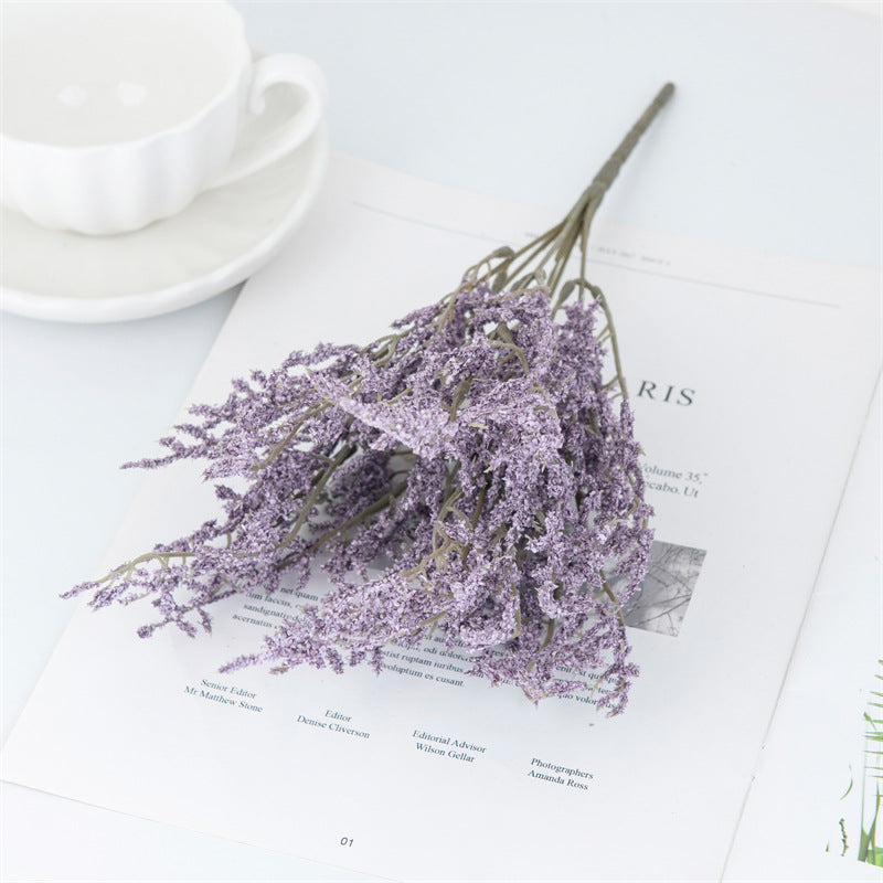 13 Inch Lavender Artificial Flower Bush, Bulk Quantity, Silk Material