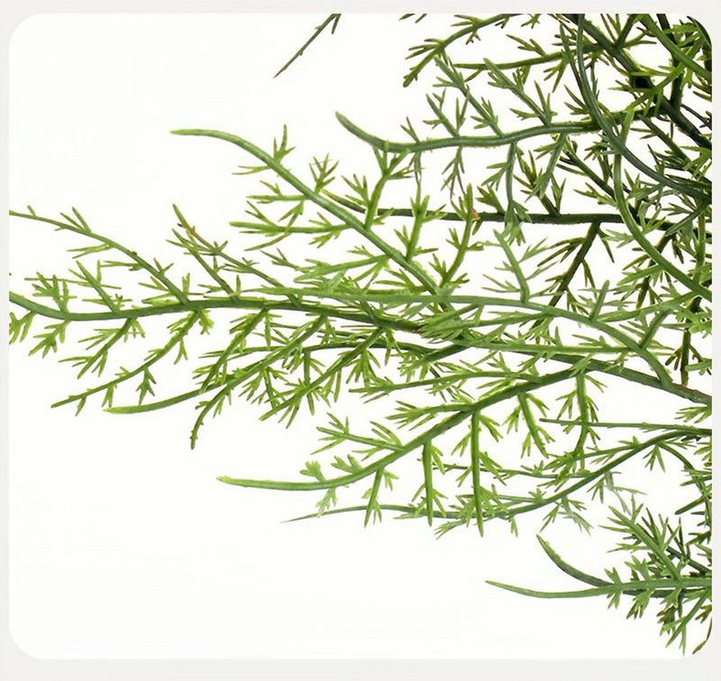 16 Inch Real Touch Asparagus Bush Artificial Greenery Lifelike Indoor Plant