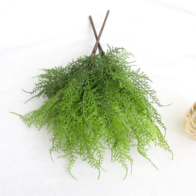 16 Inch Real Touch Asparagus Bush Artificial Greenery Lifelike Indoor Plant