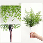 16 Inch Real Touch Asparagus Bush Artificial Greenery Lifelike Indoor Plant