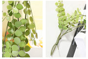 39 Inch Artificial Rattan Round Green Foliage Hanging Vine Bulk Greenery Plant