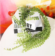 39 Inch Artificial Rattan Round Green Foliage Hanging Vine Bulk Greenery Plant