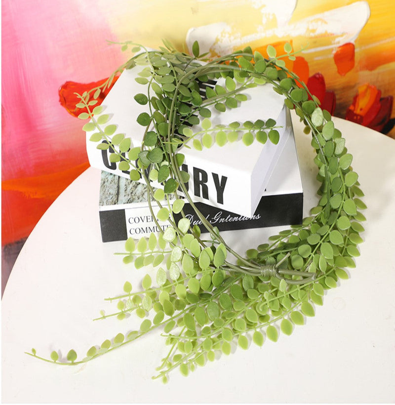 39 Inch Artificial Rattan Round Green Foliage Hanging Vine Bulk Greenery Plant