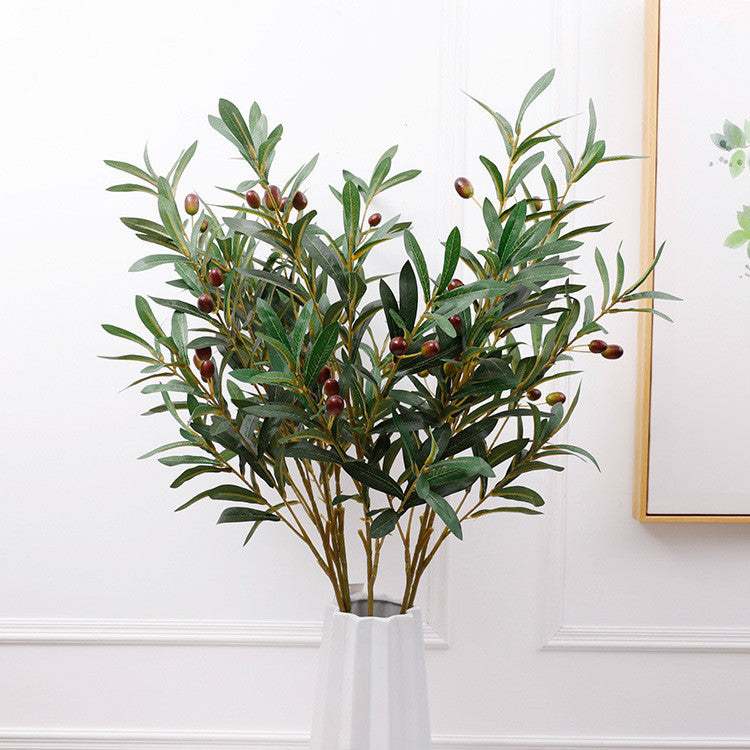 29 Inch Artificial Olive Branches Greenery Stems Bulk Wholesale Floral Arrangements