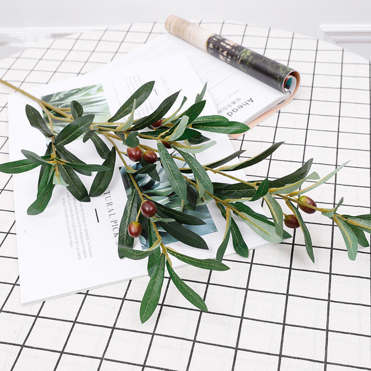 29 Inch Artificial Olive Branches Greenery Stems Bulk Wholesale Floral Arrangements