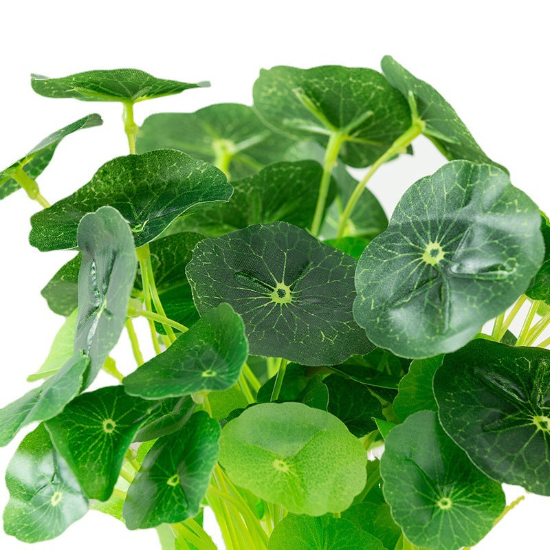 9.8 Inch Artificial Greenery Plant Stems Picks for Fish Tank Aquarium Vase, 10 Pcs