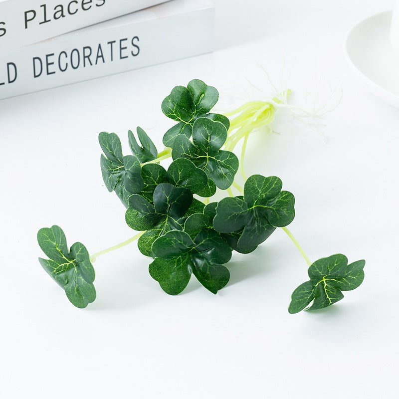 9.8 Inch Artificial Greenery Plant Stems Picks for Fish Tank Aquarium Vase, 10 Pcs