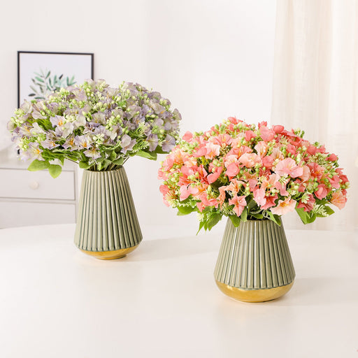 September Birth Flower Morning Glory Artificial Bouquet, 6 Stems, Silk