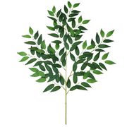 Artificial Greenery Stems 20 Pcs Silk Green Leaves Branches for DIY Wedding Arch Bouquet Vase Filler Table Centerpieces