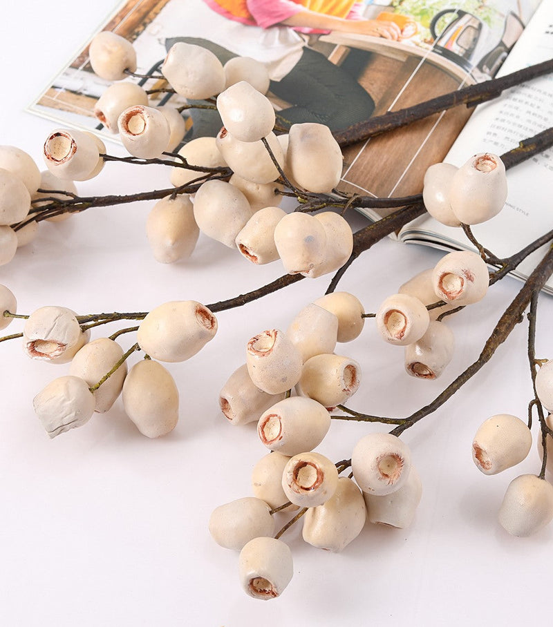 Artificial Gum Nut Pods and Olea Europaea Eucalyptus Fruit 22 Inch Bulk Wholesale