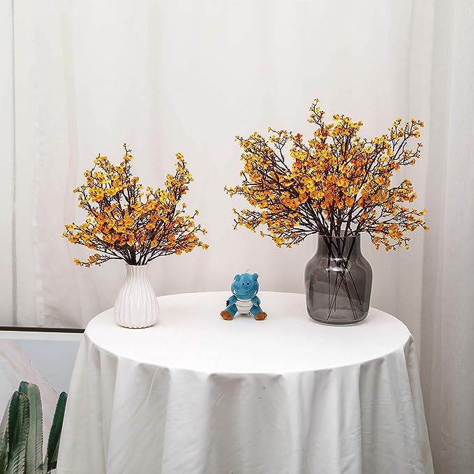 19 Inch Silk Faux Baby's Breath Artificial Flowers for DIY Bouquets and Home Decor