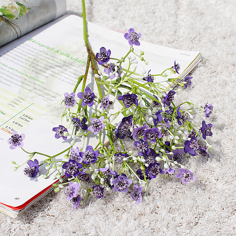 19 Inch Silk Baby's Breath Stems, 10 Pcs Artificial Flower Branch Spray Bouquet for Wedding Arrangement