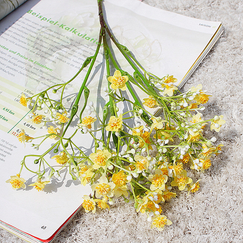 19 Inch Silk Baby's Breath Stems, 10 Pcs Artificial Flower Branch Spray Bouquet for Wedding Arrangement