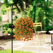 2 Pcs Artificial Hanging Flowers Plants for Outdoor Spring Decoration, Silk, Bulk Set
