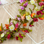 8 Ft Artificial Peony Vine Garland, Hanging Flowers for Home and Wedding Decor, Bulk Quantity