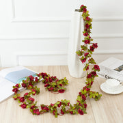 8 Ft Artificial Peony Vine Garland, Hanging Flowers for Home and Wedding Decor, Bulk Quantity