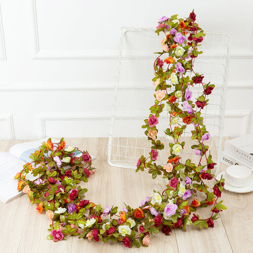 8 Ft Artificial Peony Vine Garland, Hanging Flowers for Home and Wedding Decor, Bulk Quantity