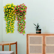 2 Pcs Artificial Trailing Daisy Hanging Flowers UV Resistant for Outdoors