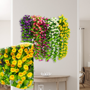 2 Pcs Artificial Trailing Daisy Hanging Flowers UV Resistant for Outdoors