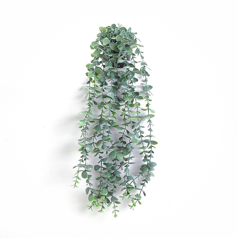 25 Inch Artificial Hanging Eucalyptus Plant, 1 Potted Faux Greenery for Home Decor