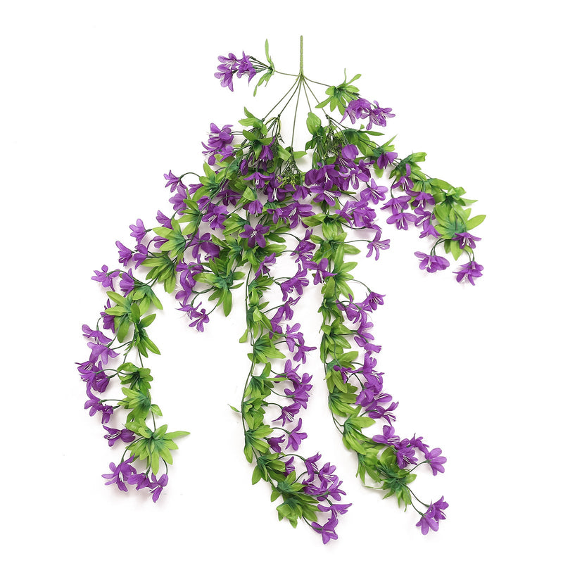 Artificial Hanging Spring Flower Garland 6 Ft UV Resistant Bulk Patio Garden Decor