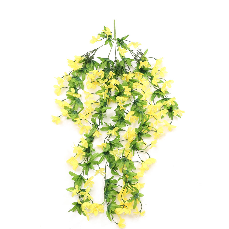 Artificial Hanging Spring Flower Garland 6 Ft UV Resistant Bulk Patio Garden Decor